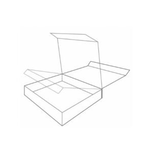 Dėžutė su stalčiuku ir spauda. 23x17x4 cm. Balta